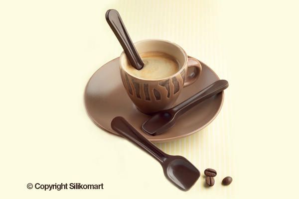 Silikomart Chocoladevorm (mold) Choco Spoons (Lepeltjes)