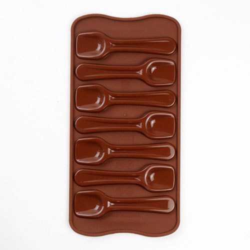 Silikomart Chocoladevorm (mold) Choco Spoons (Lepeltjes)