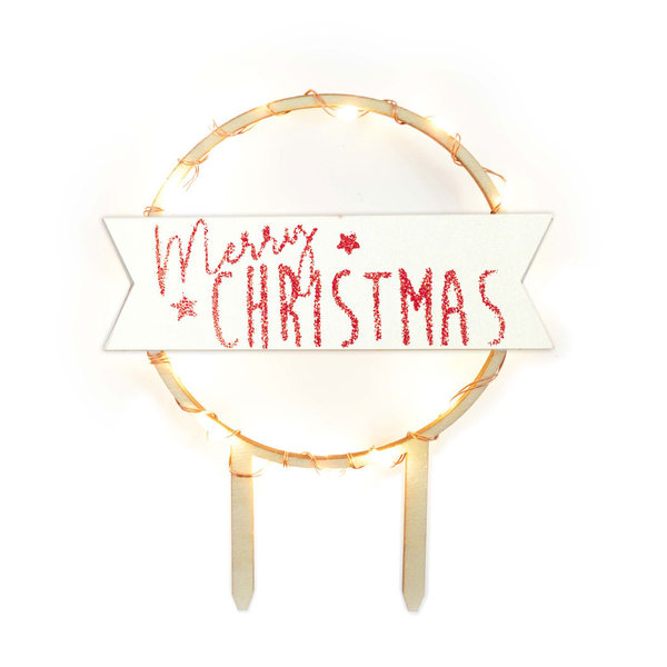 Scrapcooking Taarttopper Led Merry Christmas