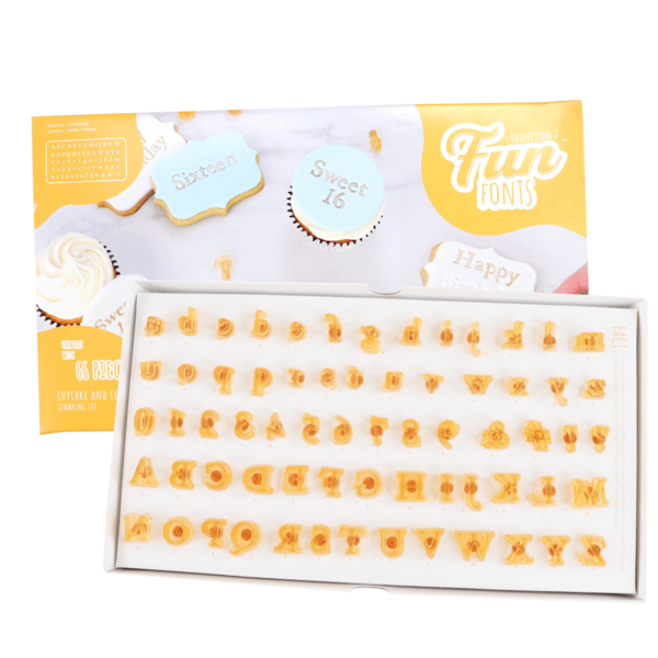 PME Fun Fonts - Koekjes & Cupcakes - Collectie 2