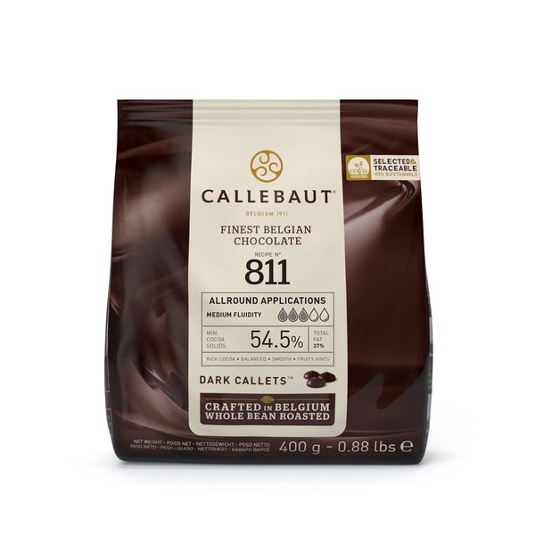 Callebaut Chocolade Callets -Puur- 400g